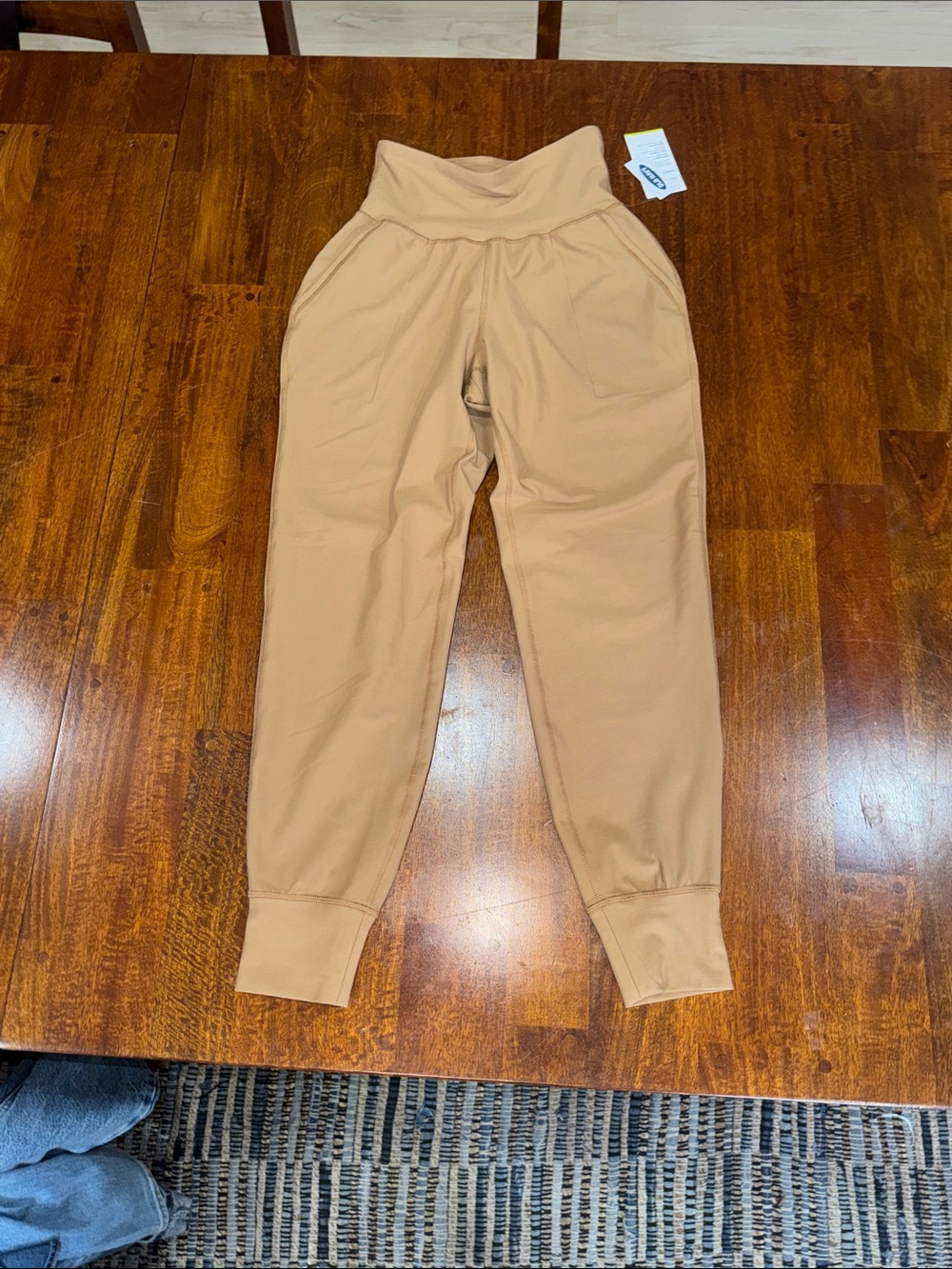 NWT Old Navy Tan High Rise Go-Dry Joggers size XS
